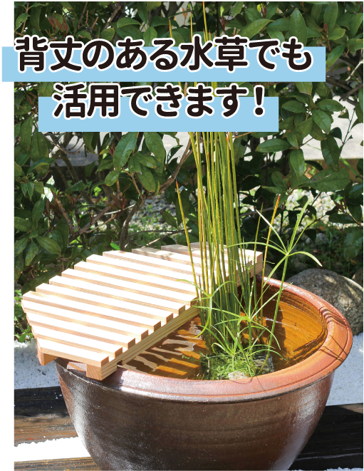 背丈のある水草でも活用できます！