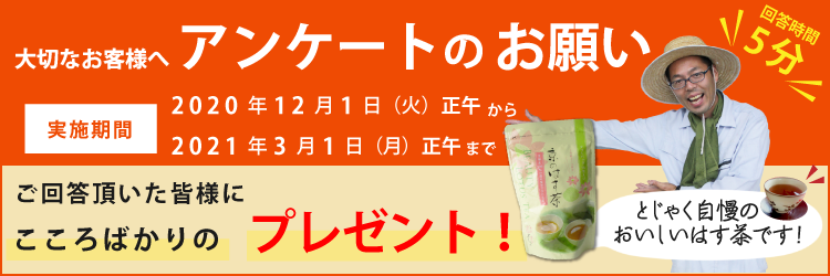 お客様アンケートのお願い