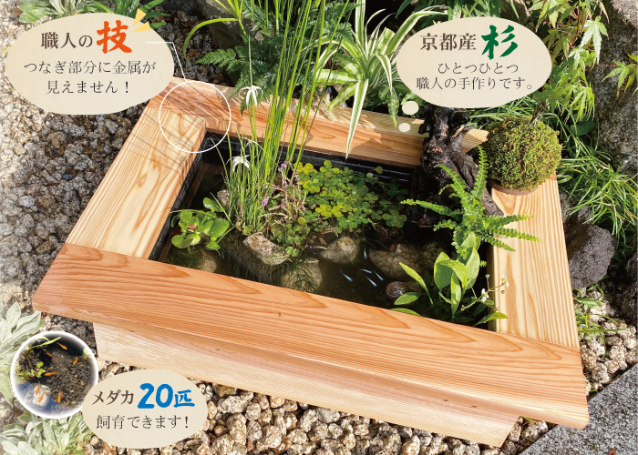 高級木枠とプラ舟のセット | 杜若園芸WEBショップ｜水草の生産販売