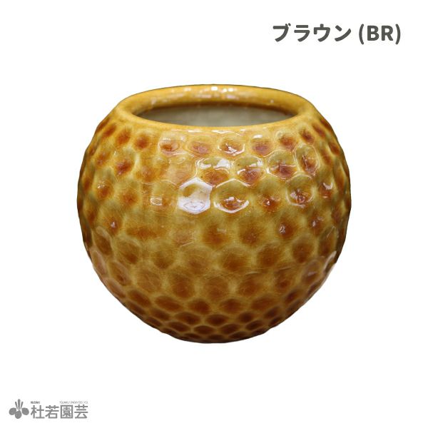 Aoi様専用フルーツボウル1個花瓶2個（赤と黄土色にドット柄）3点